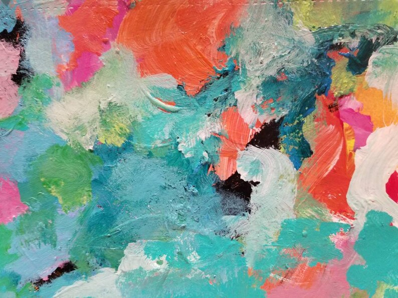 Watercolor Paper. Original Abstract Painting on Acid Free
