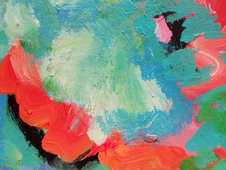 Watercolor Paper. Original Abstract Painting on Acid Free