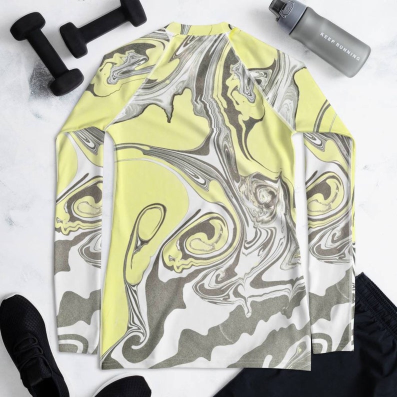 Suminigashi, Marbled, Women#39;s Rash Guard Suminigashi, Marbled, Women#39;s Rash Guard