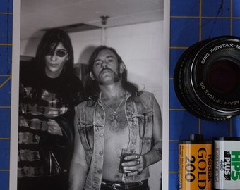 Legends Joey Ramone (The Ramones) and Lemmy (Motorhead) photo print