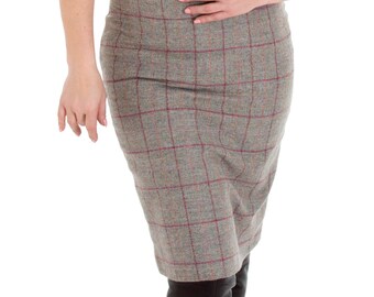 【I AM MARI】Libyan Tweed Skirt Tweed Skirt - Etsy