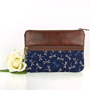 Mini-Geldbörse "Lilian" mit 2 Fächern, kleines Portemonnaie, Minimalisten-Geldbeutel, Geschenk für Frauen, Karten-Täschchen