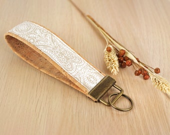 Cork lanyard, key ring, party favor, key strap