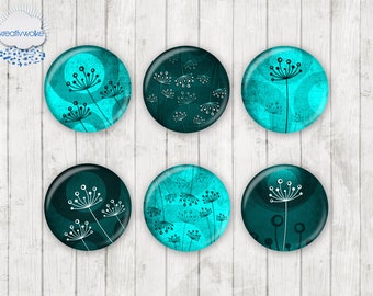 025 - Dandelion Flower Motif Cabochon Glass Cabochons Handmade Photo Glass Cabs Round,Illustration Cabochons,Image Glass Cabochon