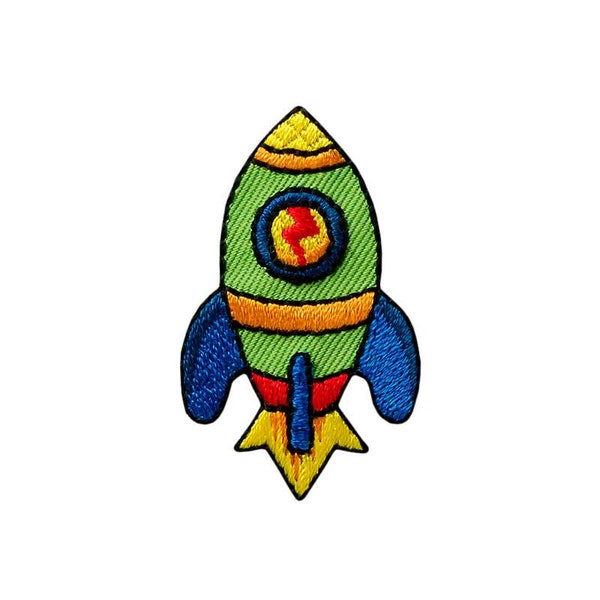Applique rocket to iron on space patches iron-on patch