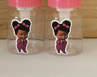Boss baby girl and boy bottles
