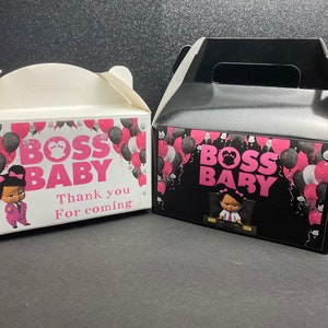Boss Baby Gable Box, Treat Box, Favor Box, Candy Box