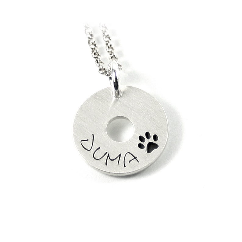 DONUT Anhänger mit Gravur Hund Pfote Symbol Andenken Katze Etsy