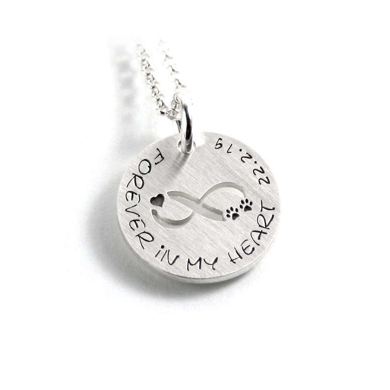 Anhänger mit Gravur Hund Hundepfote Pfote Katze Abdruck Kette Etsy
