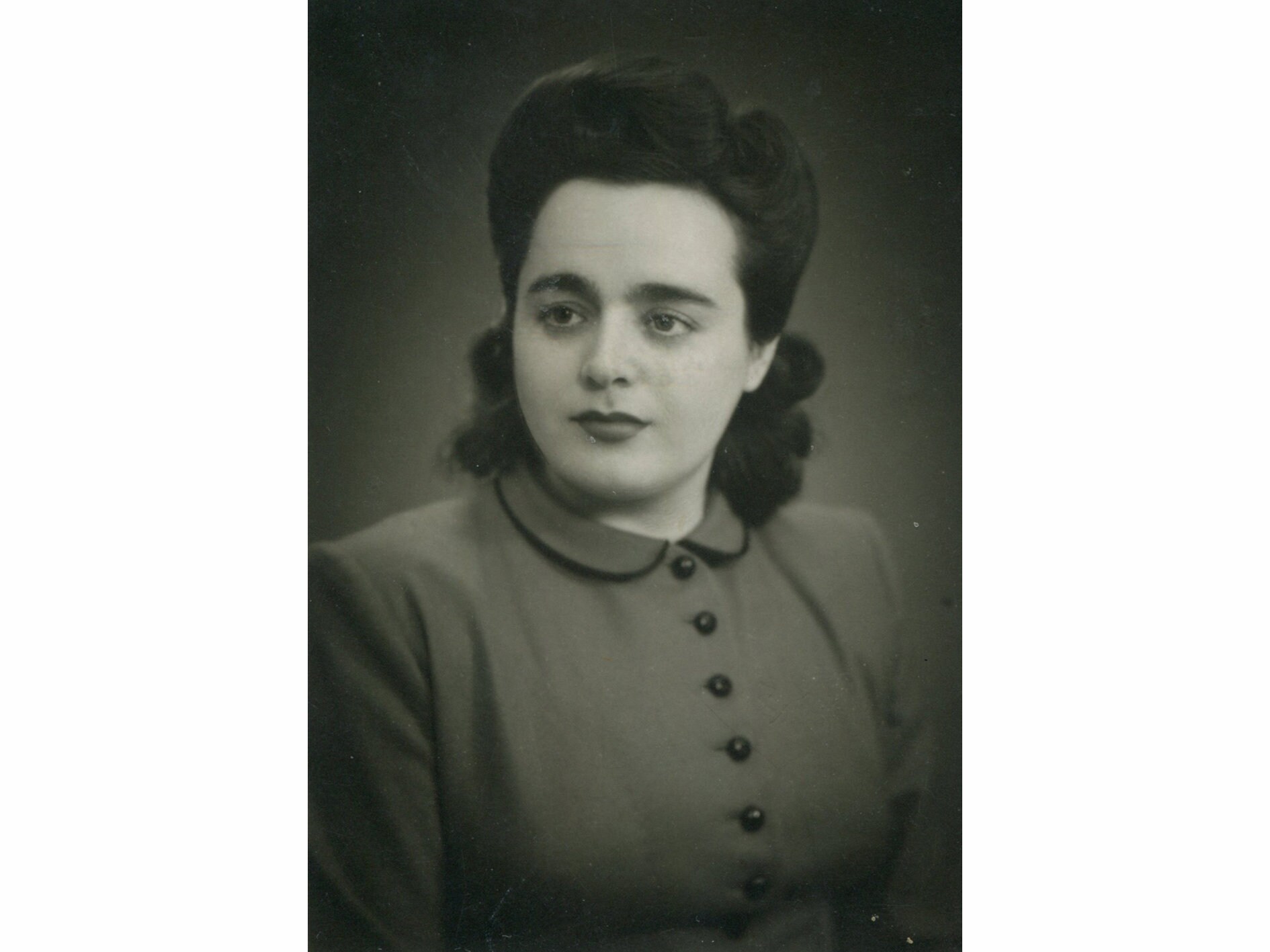 Young lady. Athens Greece about 1950s. Vintage photo Photographer: Macheras [52639]