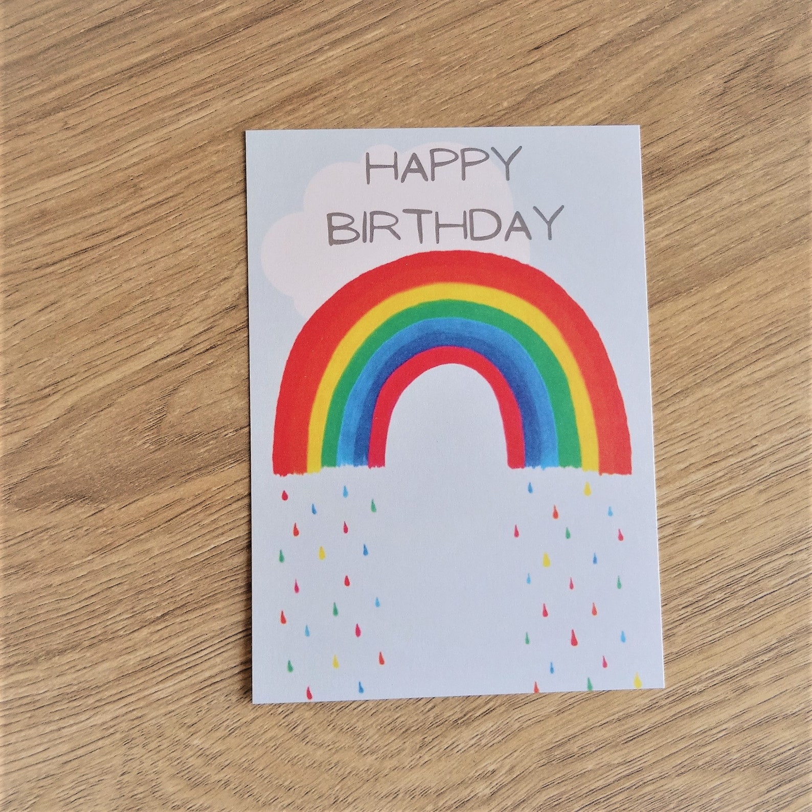 Postkarte Regenbogen Geburtstagskarte Glückwunschkarte  Etsy