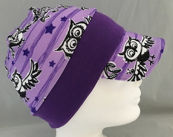 Umbrella cap, Owl purple