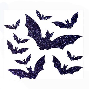 Ironing picture bat, bats in 33 glitter colors to iron image 3