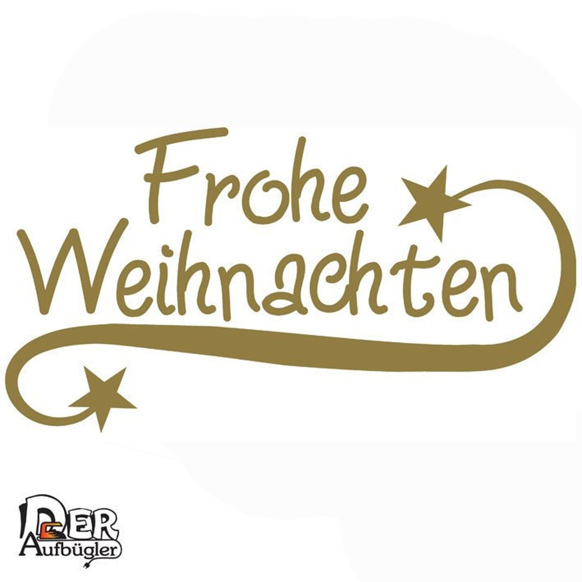 Bügelbild Frohe Weihnachten Deko Schriftzug mit Sternen in 49 Etsy
