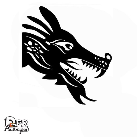 Image A Repasser Dragon Tete De Dragon Chinois En 49 Couleurs Etsy