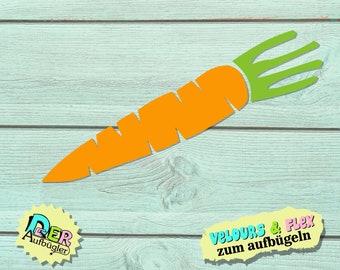 Iron-on picture carrot carrot two-tone in 49 colors