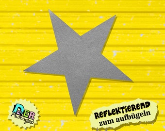 Reflective iron-on star