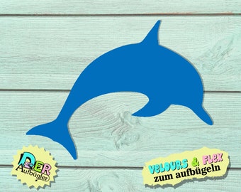 Iron-on picture dolphin in 49 colors