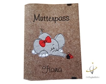 Mutterpasshülle Filz, Mutterpass Hülle, Babybauch, Schwangerschaft, Werdende Mama, Mutterpass, Geschenk Schwangerschaft, Babyparty, Geburt