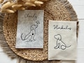 Personalisierte Impfpasshülle für Hunde – Verschiedene Motive & Filzfarben – Individuell bestickt l Heimtierausweishülle l  Passhülle Hund product logo