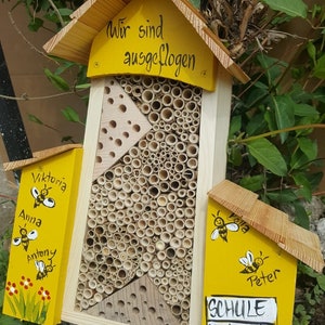 Bee hotel, insect hotel, kindergarten farewell gift, teacher farewell gift, weatherproof
