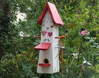 Vogelhaus Hochzeit, Geschenk zur Hochzeit, personalisiertes Vogelhaus