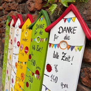 Farewell gift daycare measuring stick personalized with the children&#39;s names