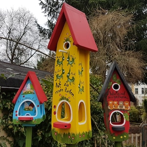 Birdhouse kindergarten farewell, gift for the teacher, with children&#39;s names, personalized, weatherproof