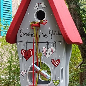 Wedding gift birdhouse personalized weatherproof cash gift guest gift wedding gift