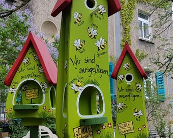 Vogelhaus Abschiedsgeschenk Vogelhaus, Abschied Kindergarten, Abschiedsgeschenk Erzieherin, mit Namen der Kinder, wetterfest