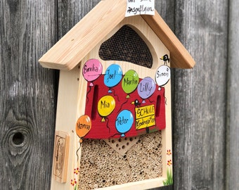 Abschiedsgeschenk Kindergarten, Kindergartenabschied Geschenk, Erzieherin Abschied, Insektenhaus