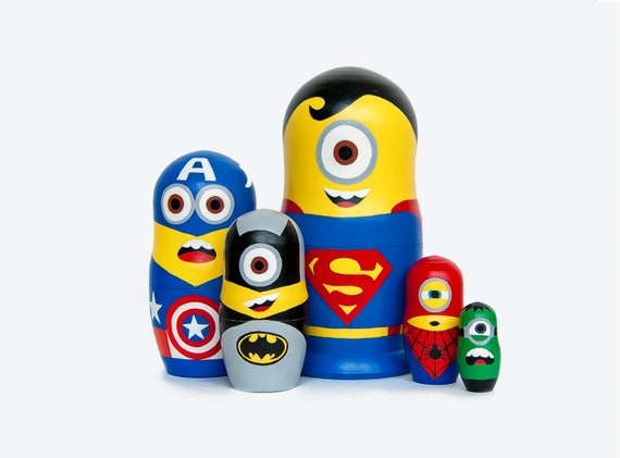 superhero russian dolls