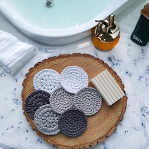 READY TO POST, Teacher Gift, Face scrubbies, reusable cotton pads, face pads, 100% cotton, eco friendly cotton pads,environmentally friendly