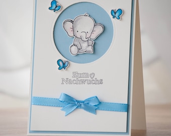 Birth greeting card, baby card, birth card