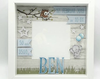 Bilderrahmen Geburt Etsy