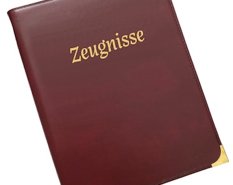 Teczka na certyfikat ze sztucznej skóry, spersonalizowana, 3 kolory, prezent na rozpoczęcie szkoły