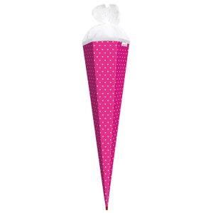 School cone sugar cone 85 cm school enrollment also personalized pink with hearts blank