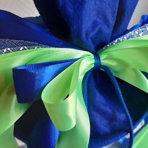 School cone bow neon suitable for police blue-neon green also with name