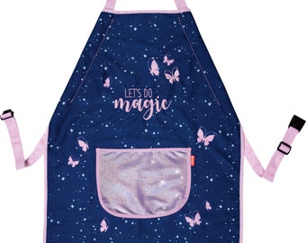 Work apron with child's name Magic Butterfly also personalized apron