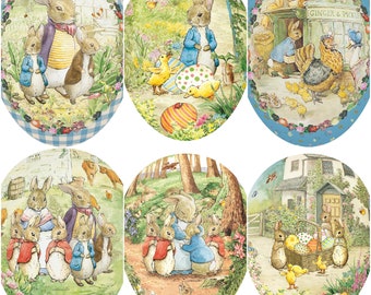 Füllei Osterei Beatrix Potter viele Größen verschiedene Motiv Pappei Ostern Geschenk Deko