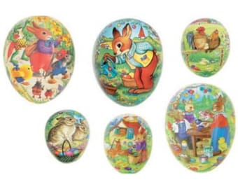 Gevuld ei 15 cm Paasei kartonnen ei Pasen Paascadeau handgemaakt assortiment