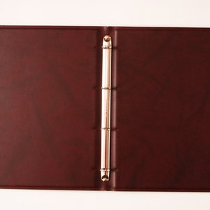 Certificate folder faux leather personalized 3 colors school enrollment gift image 2