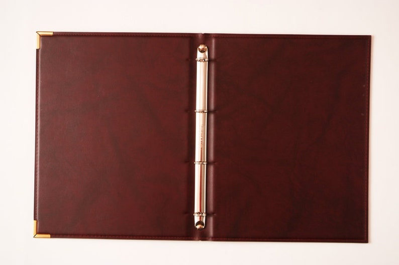 Certificate folder faux leather personalized 3 colors school enrollment gift image 2