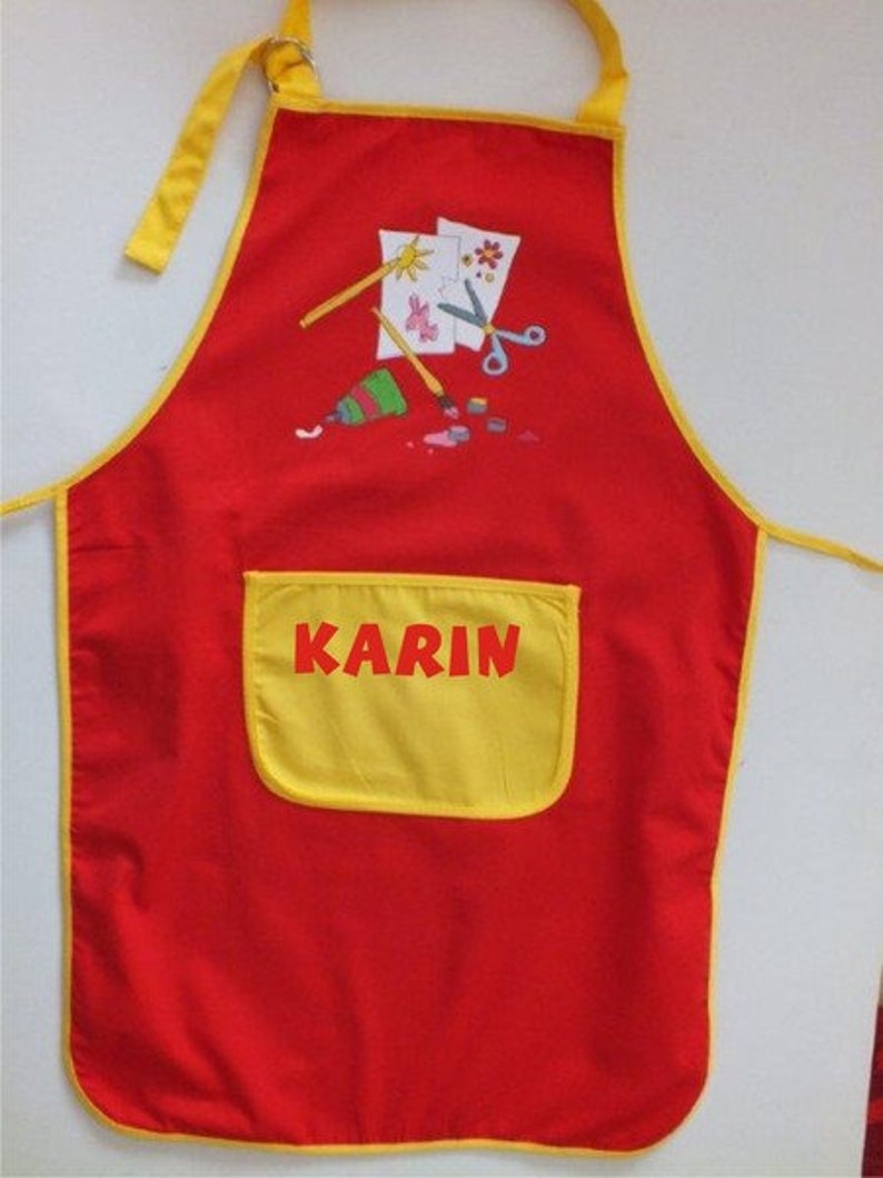 Work apron with the name of the child image 1