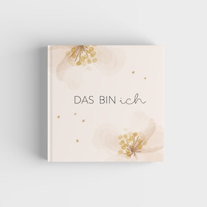 Babyalbum - Mein erstes Jahr - FLORAL - Babyalbum Babytagebuch Fotoalbum Mädchen Junge Geschenk Erinnerungsbuch Erinnerungsalbum Babybuch