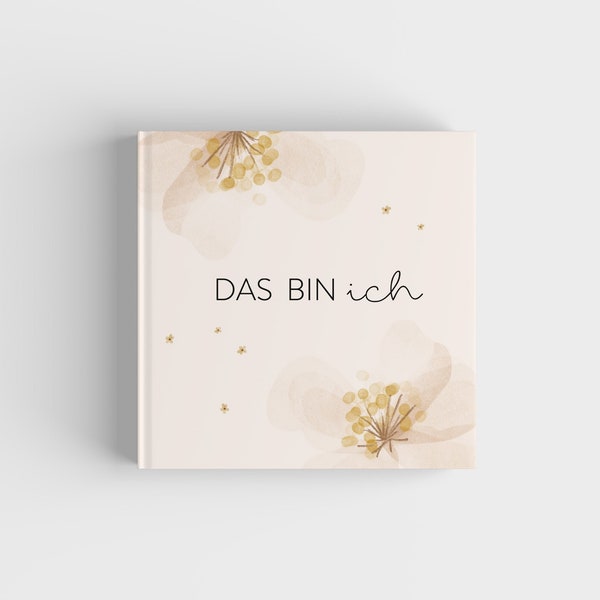 Babyalbum - Mein erstes Jahr - FLORAL - Babyalbum Babytagebuch Fotoalbum Mädchen Junge Geschenk Erinnerungsbuch Erinnerungsalbum Babybuch