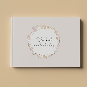 Babyalbum 1. Jahr – WILDFLOWER | Erinnerungsbuch für die schönsten Momente & Meilensteine im ersten Babyjahr | perfektes Geschenk zur Geburt