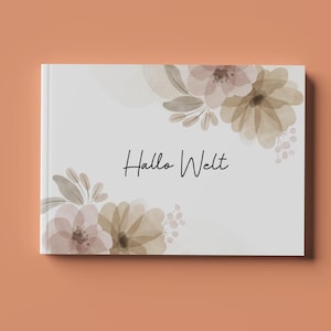 Babyalbum 1. Jahr – FLORAL | Erinnerungsalbum für die schönsten Momente & Meilensteine im ersten Babyjahr | perfektes Geschenk zur Geburt