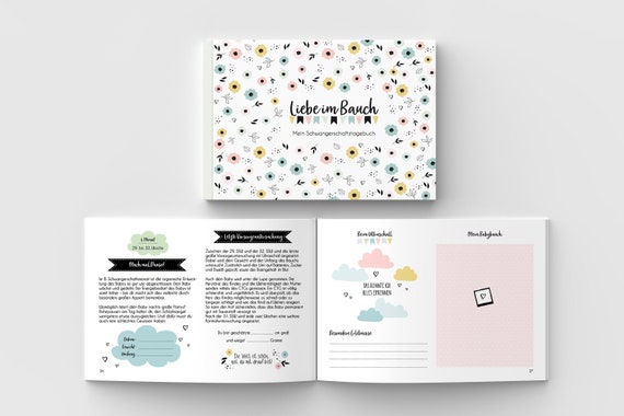 Schwangerschaftstagebuch Liebe Im Bauch Geschenk Zur Etsy Schwangerschaftstagebuch Liebe Im Bauch Geschenk Zur Etsy