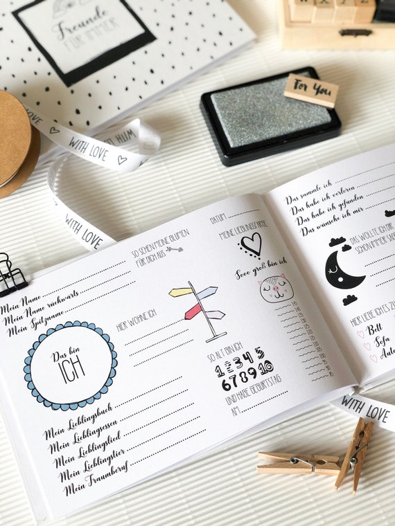 Friends Friends Forever Poetry Album Kita Nursery School Schogeup Gift Friendship Book Birthday Gift Kids - 